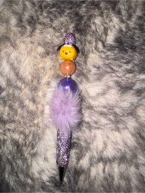 Pooh with Pluto  Purple Pom-Pom pen